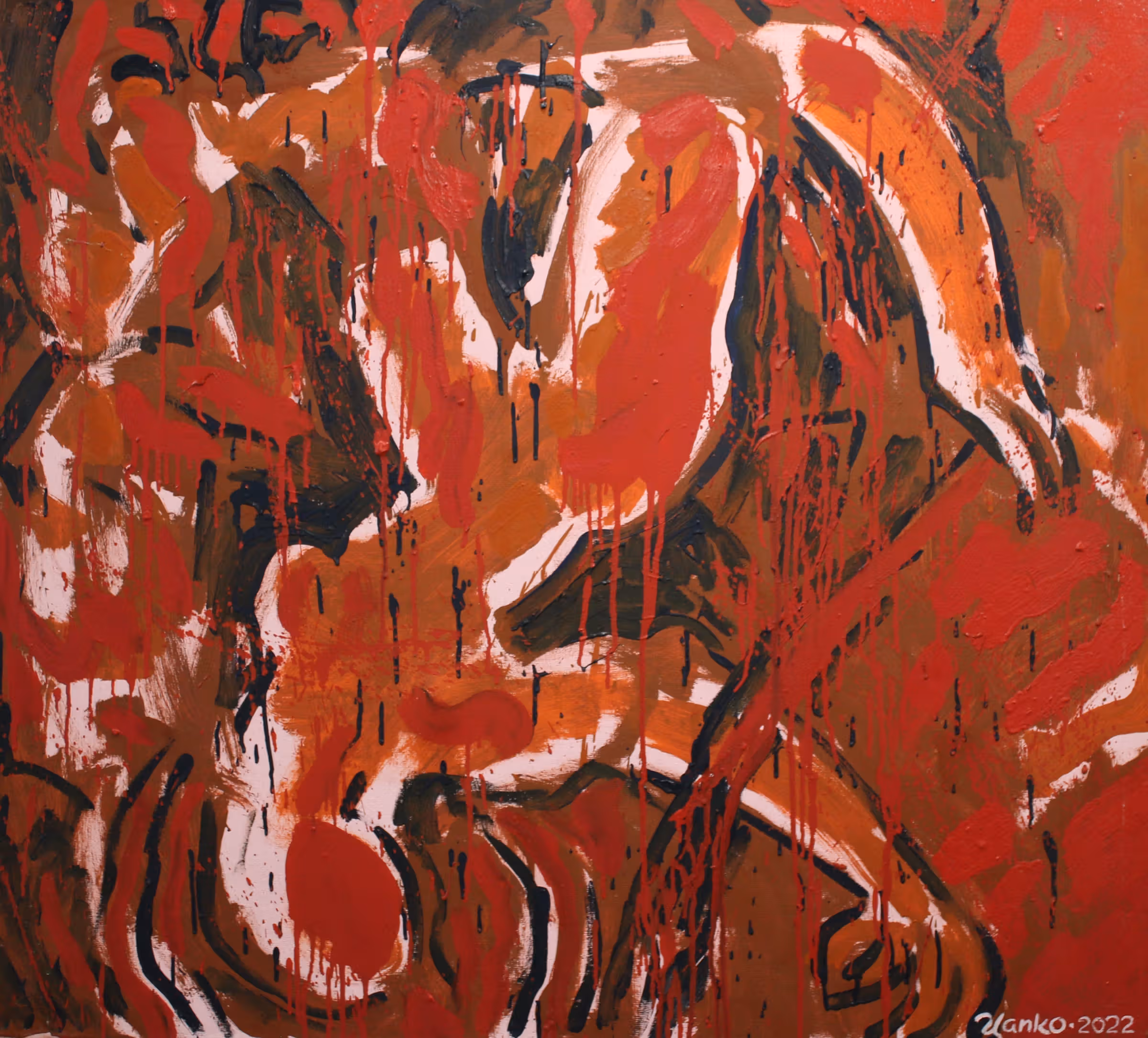 «Кременчук», полотно, олія, 90x100, 2022