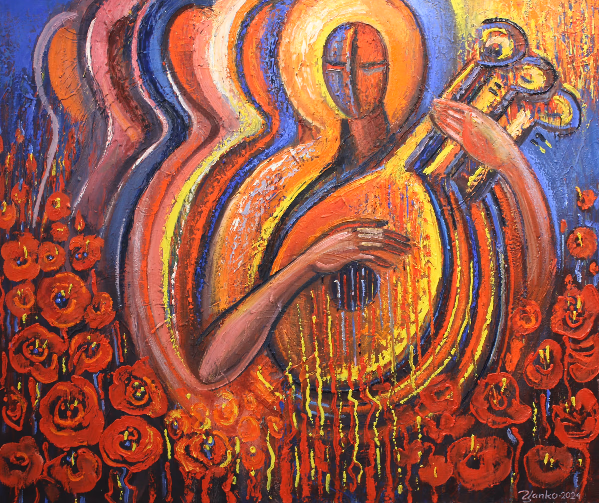 «Невмирущі», полотно, олія, 100x120, 2024