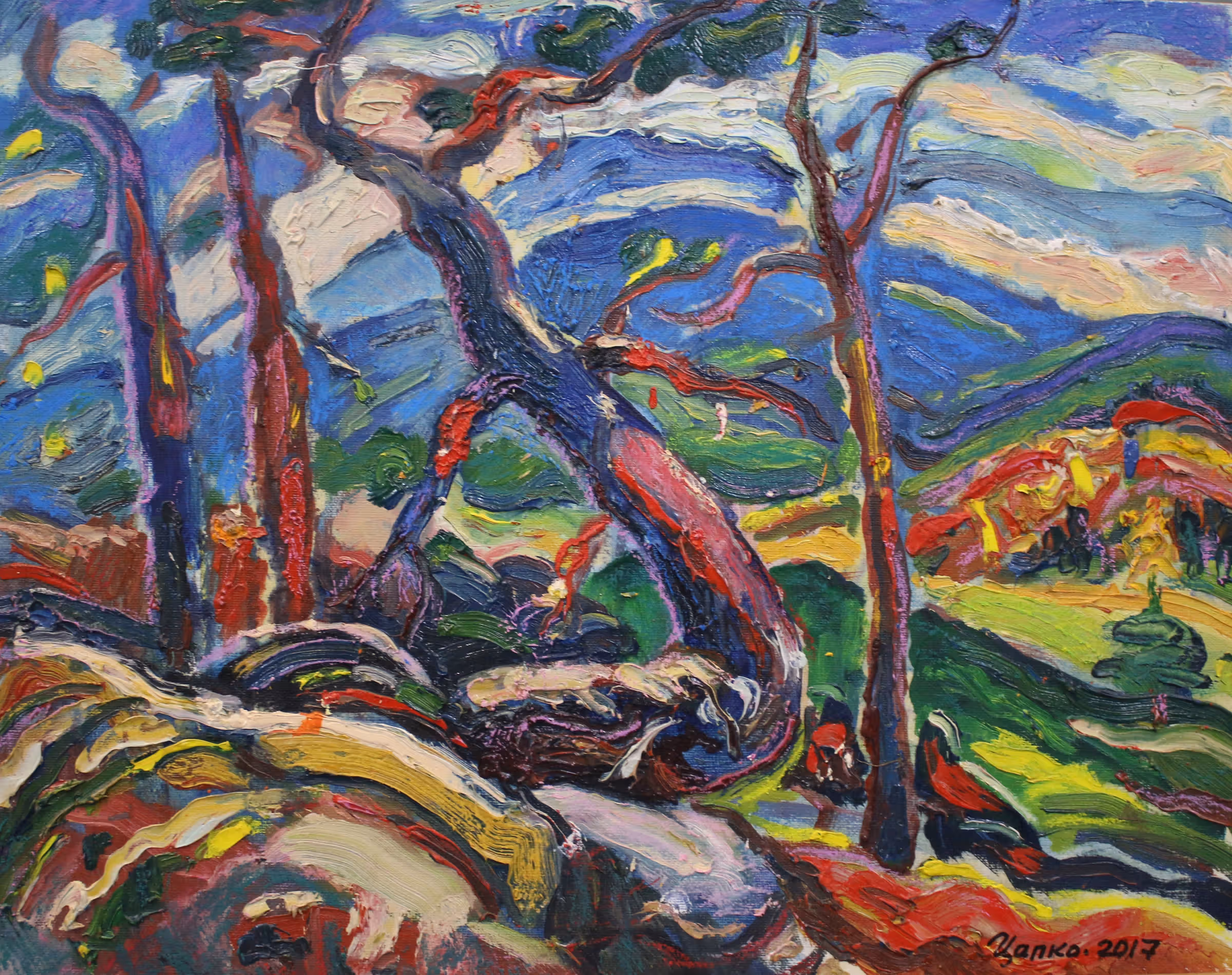 «Гора Довбуша», полотно на картоні, олія, 40x50, 2017