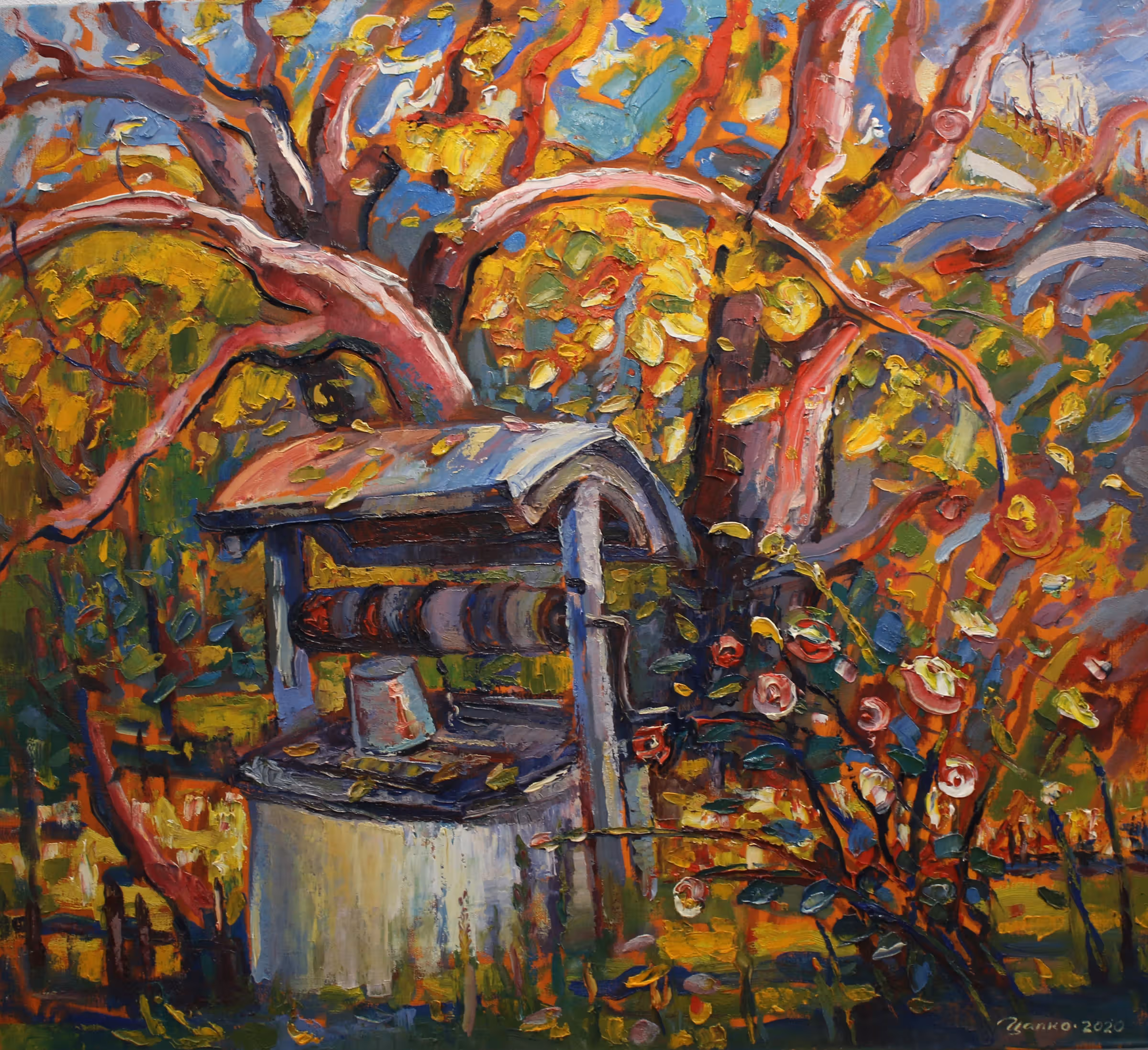 «Криниця», полотно, олія, 190x100, 2020