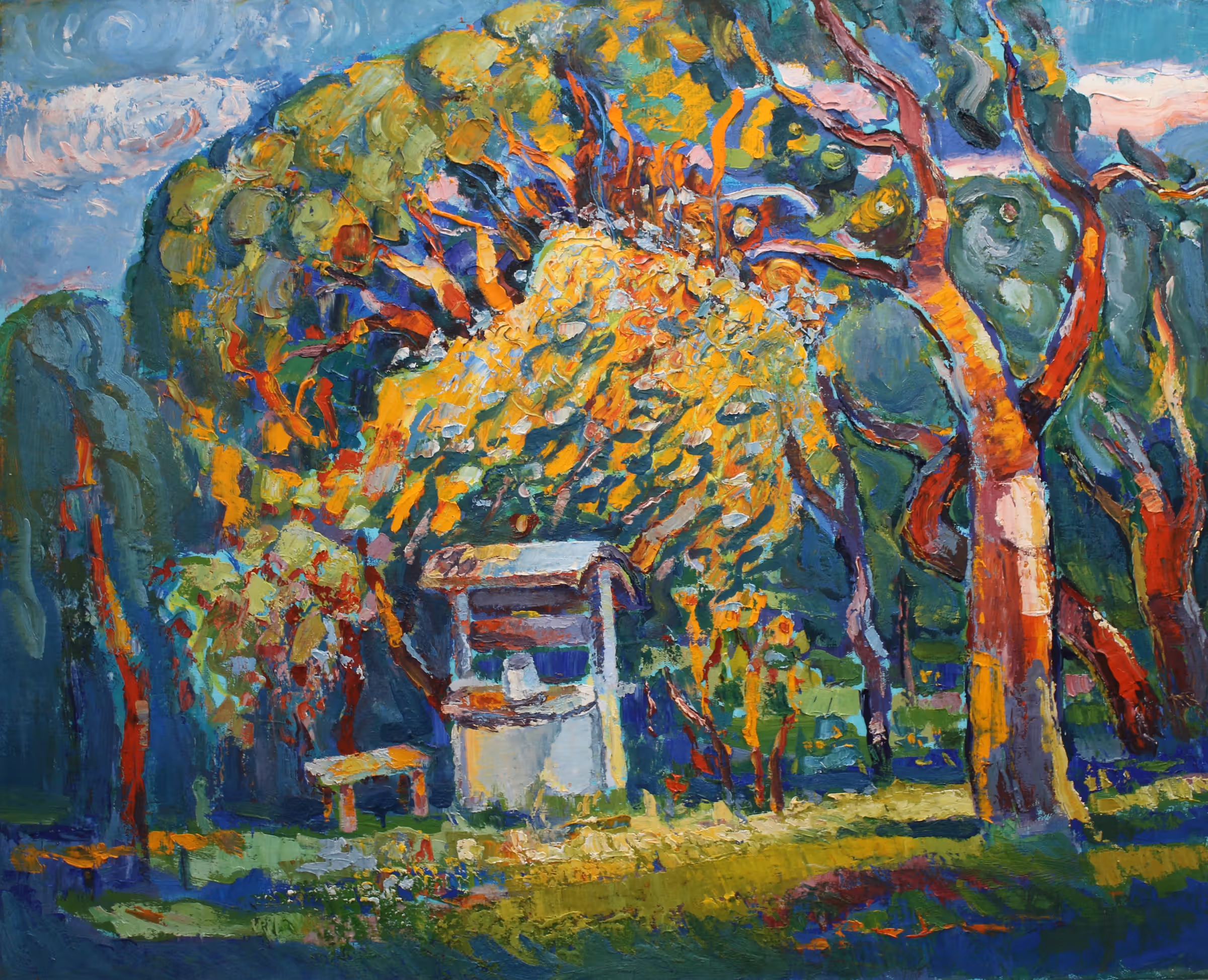 «Криниця», полотно, олія, 80x100, 2020