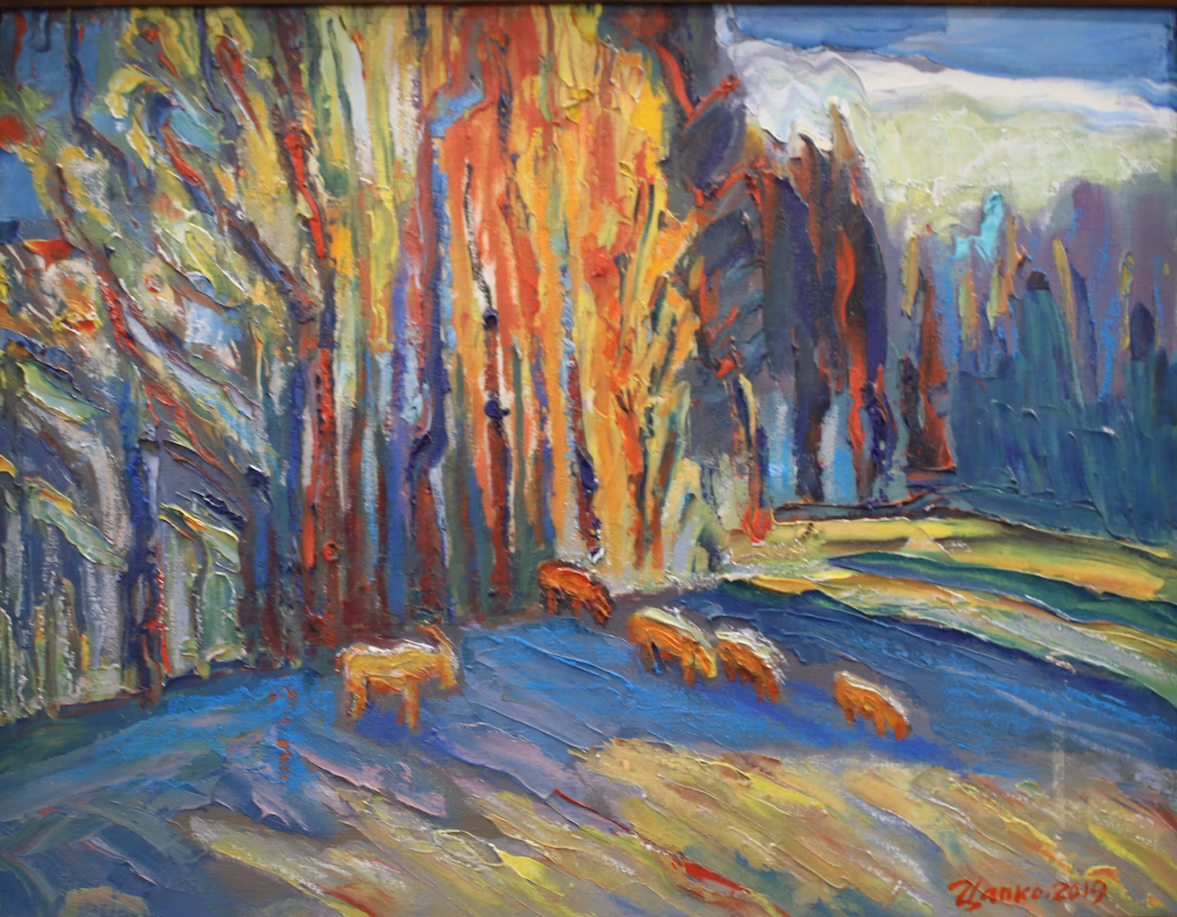 «Ворохта», полотно на картоні, олія, 35x45, 2019
