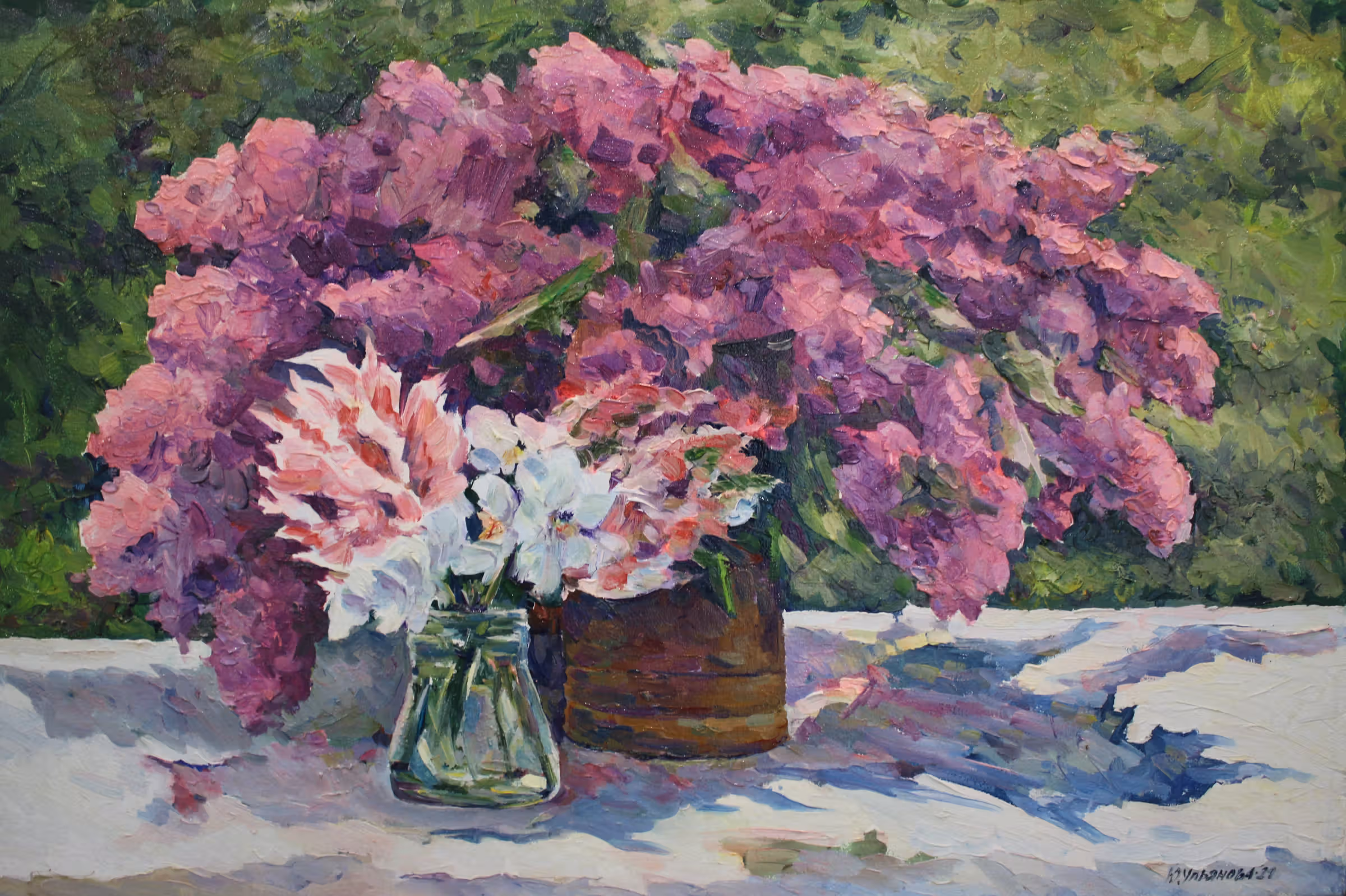 Бузкова казка. Полотно, олія, 40х60, 2019