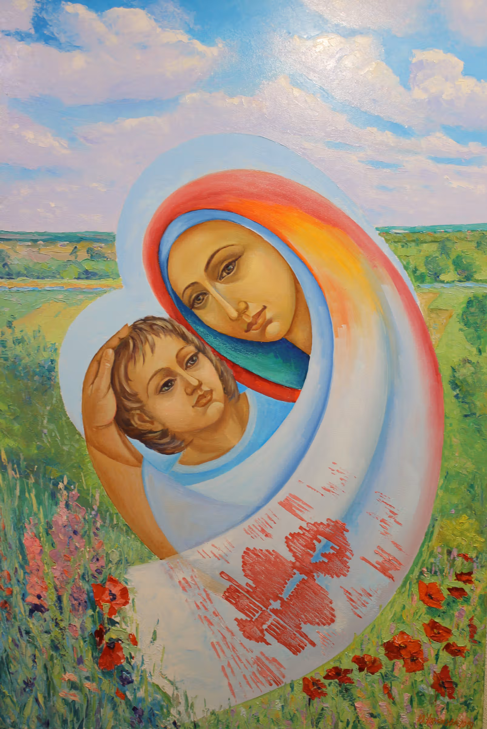 Світ в долонях. Полотно, олія, 90х60, 2019