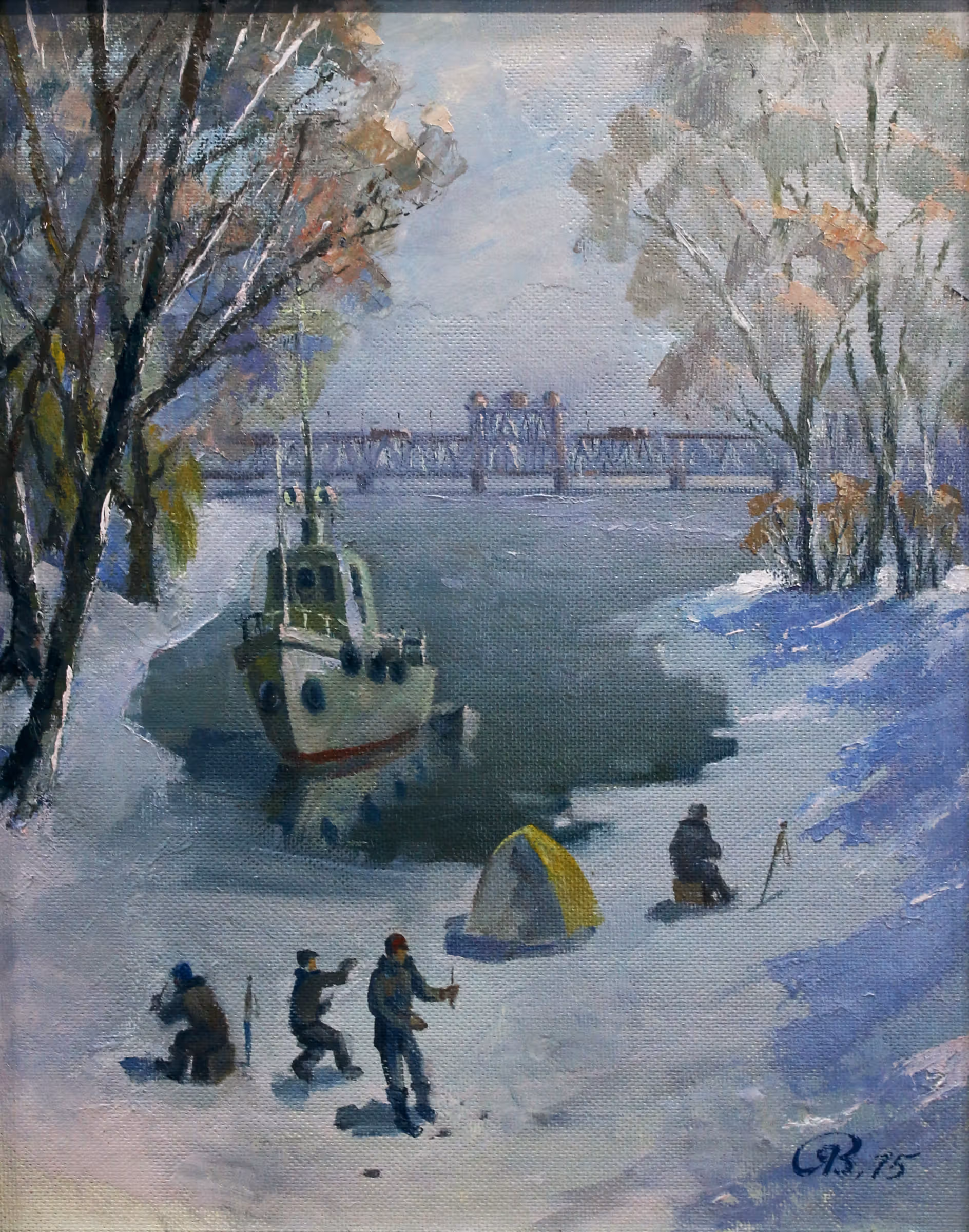 Затон взимку — 1